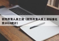 软件开发人员工资（软件开发人员工资标准北京2018统计）